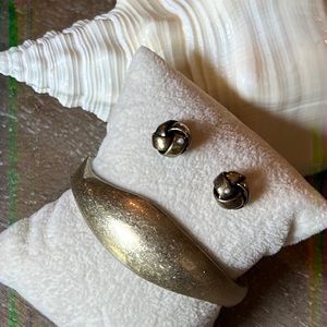 Kenneth Cole Bracelet & Knot Earrings